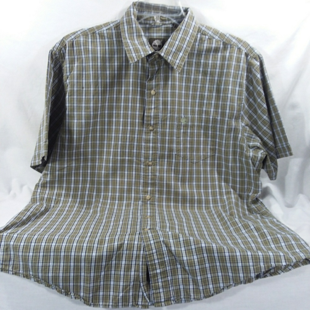 Timberlands Men's Size L Plaid Front Button Shirt - Picture 5 of 5